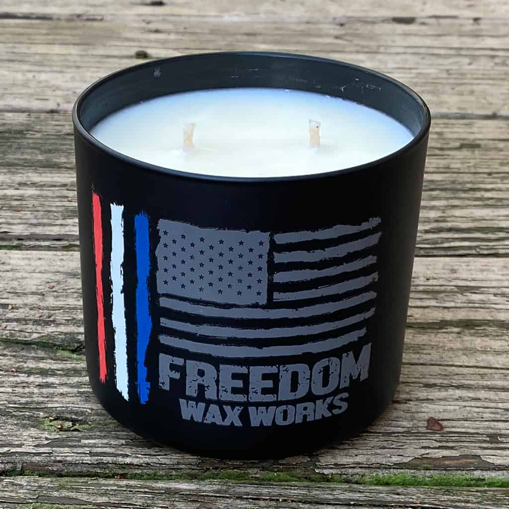 Large Matte Black Jar Freedom Wax Works