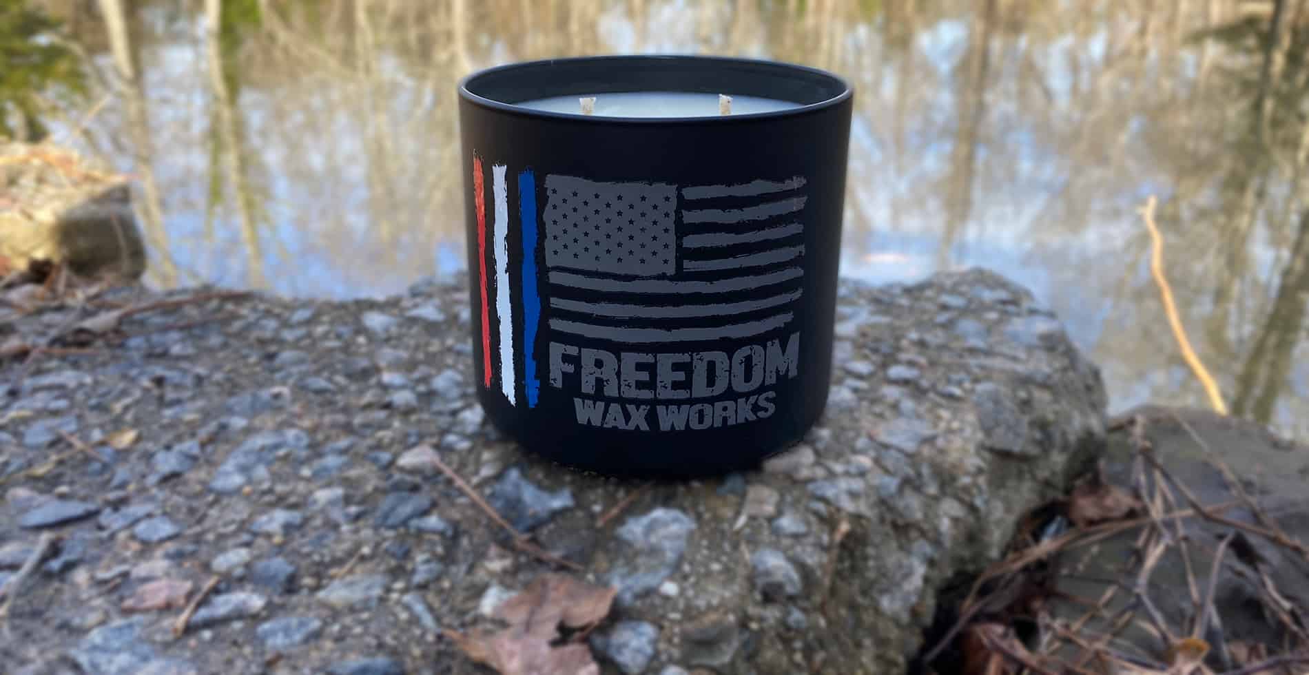 Freedom wax works candle